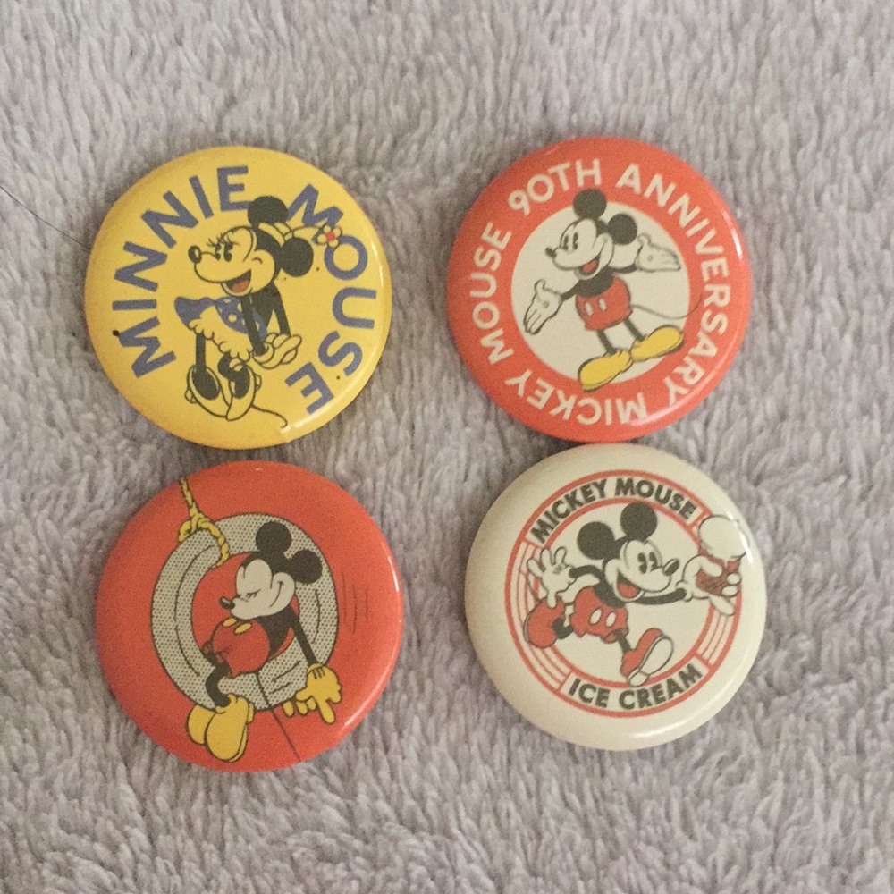 Cute rustic Mickey Mouse pins